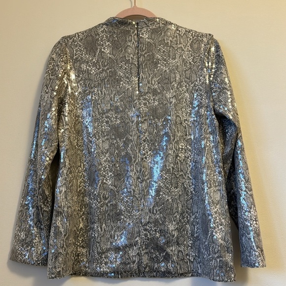 Chico’s sequin blouse size 1 US M - Picture 4 of 5